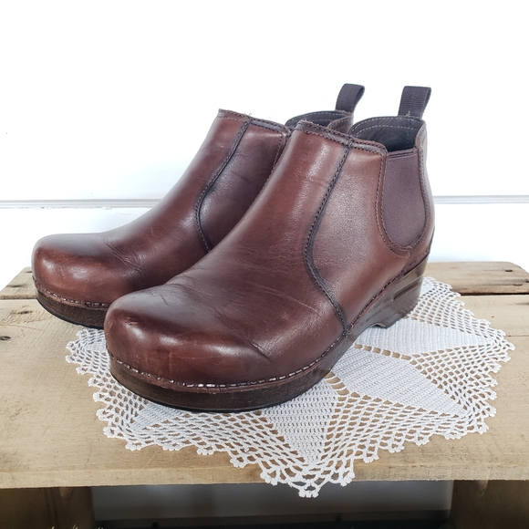 **SOLd*thankyou🌹HTF Dansko Frankie☆Antique Burnished Brown☆EU39 /US 8.5-9 - Picture 8 of 14
